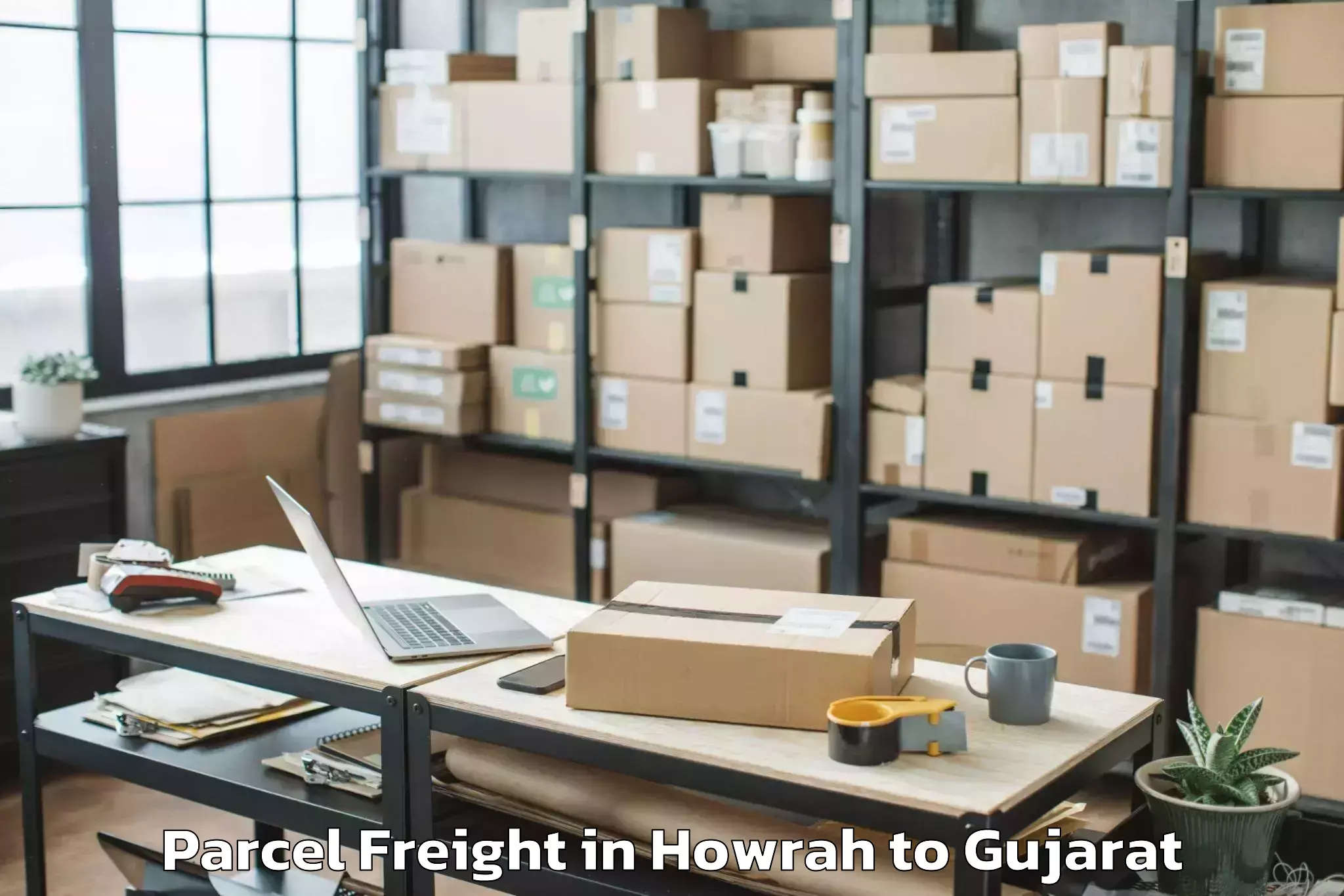 Top Howrah to Sachin Parcel Freight Available